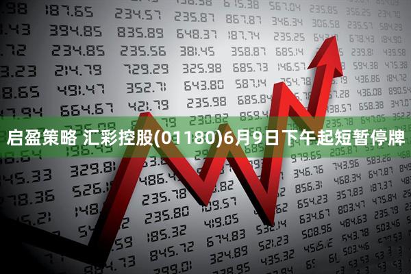 启盈策略 汇彩控股(01180)6月9日下午起短暂停牌