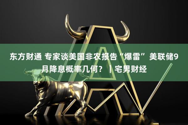 东方财通 专家谈美国非农报告“爆雷” 美联储9月降息概率几何？｜宅男财经